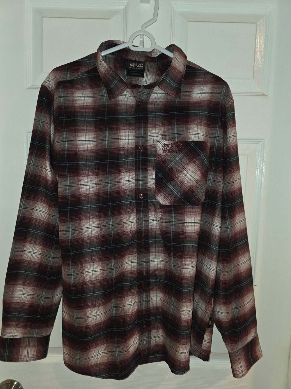 Jack Wolfskin Light Valley Flannel Long Sleeve Shirt